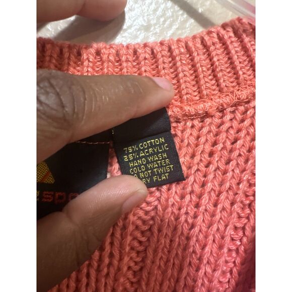 Lizsport Petites Coral Cable Knit Sweater Vest Sleeveless Top Small S - Picture 2 of 4